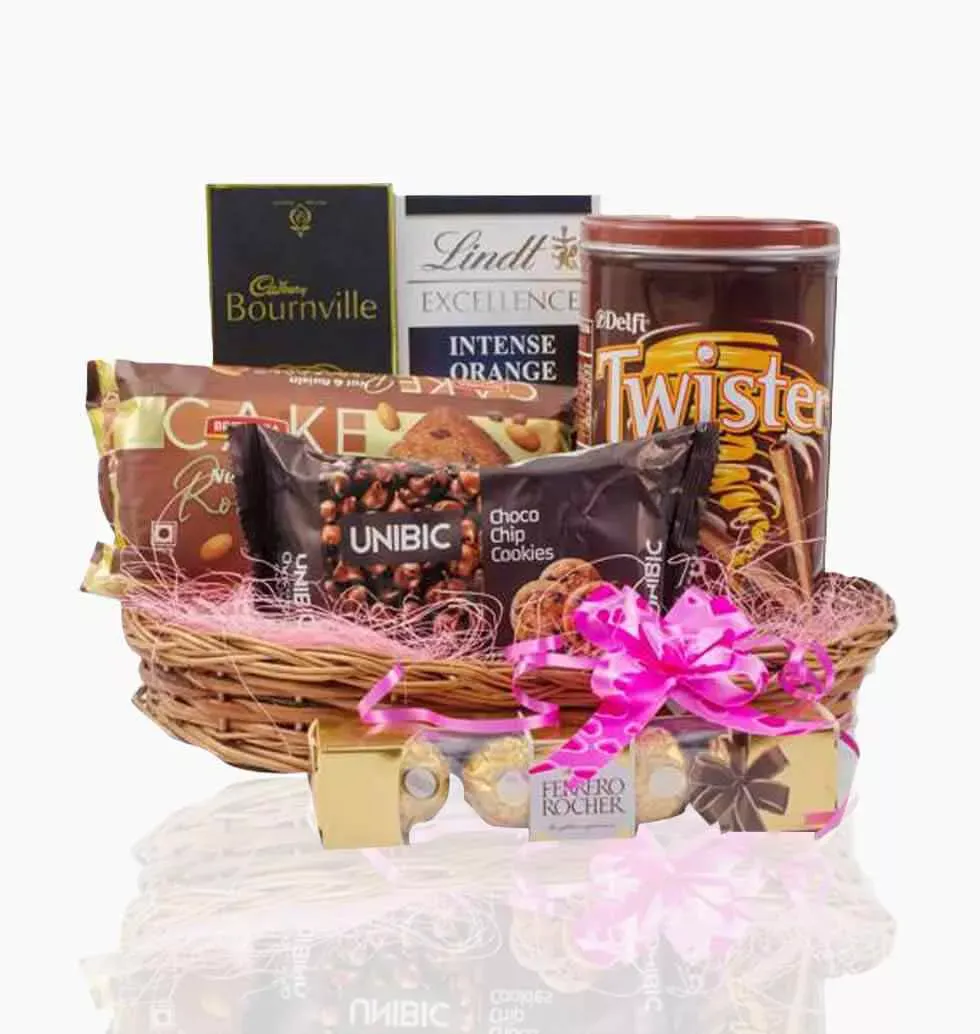 Delightful Basket Of Chocolates