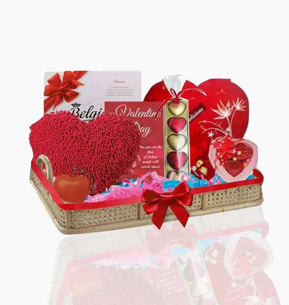 Choco-Filled Valentines Basket