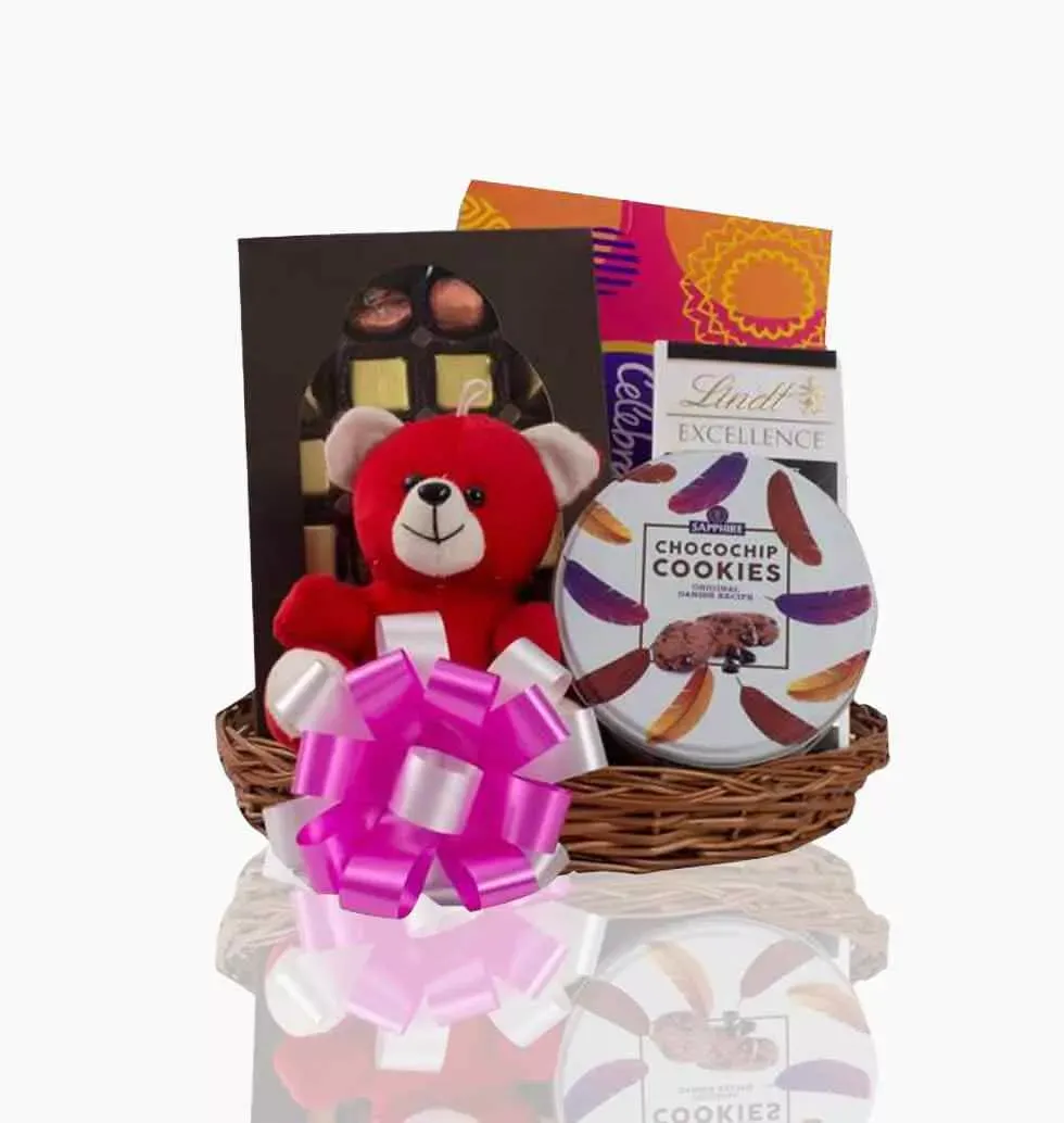 Gift Basket With Angelic Chocolates