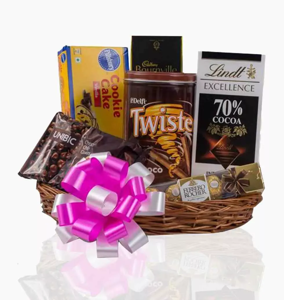 Gluttonous Chocoholics Gift Basket