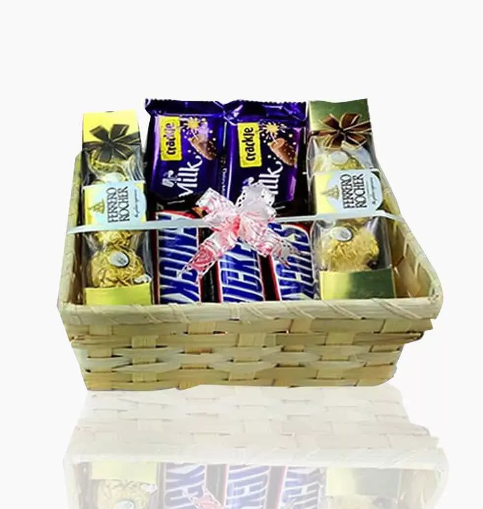 The Most Delectable Basket Of Chocolates