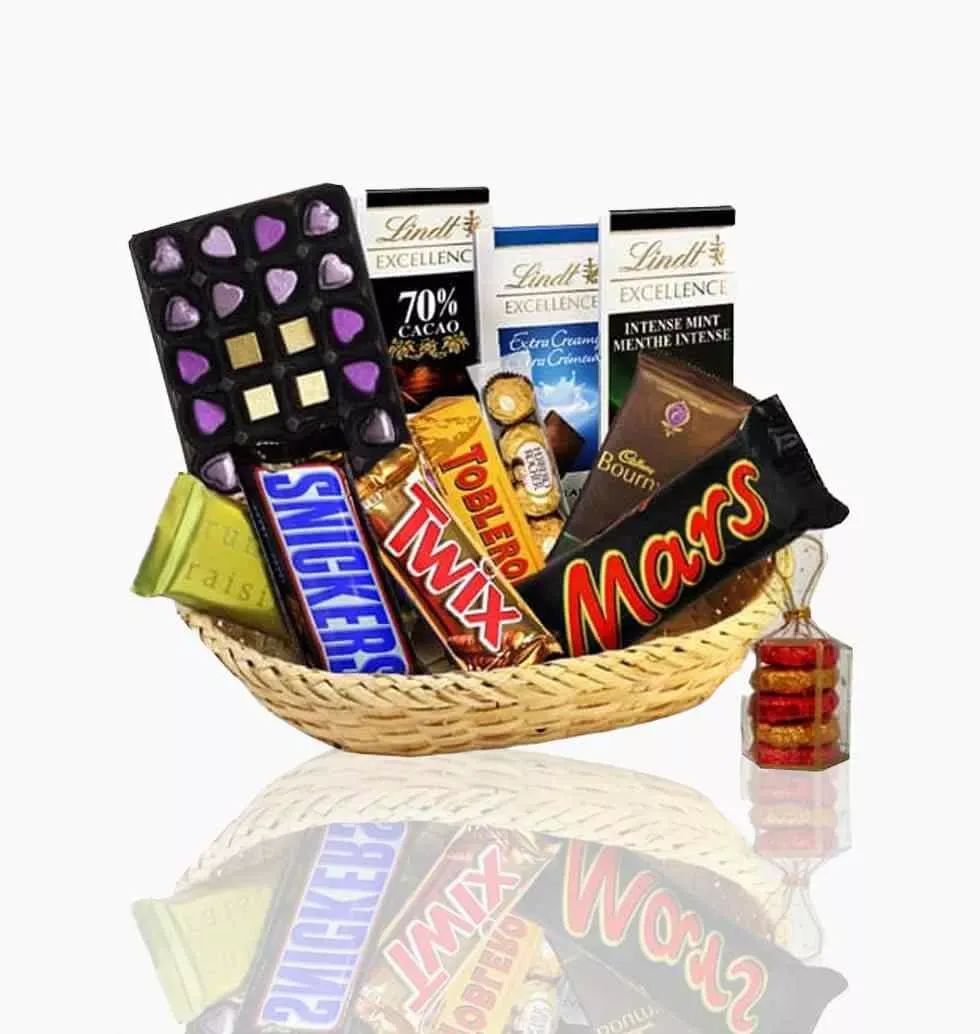 Most Luxurious Basket Of Chocolates