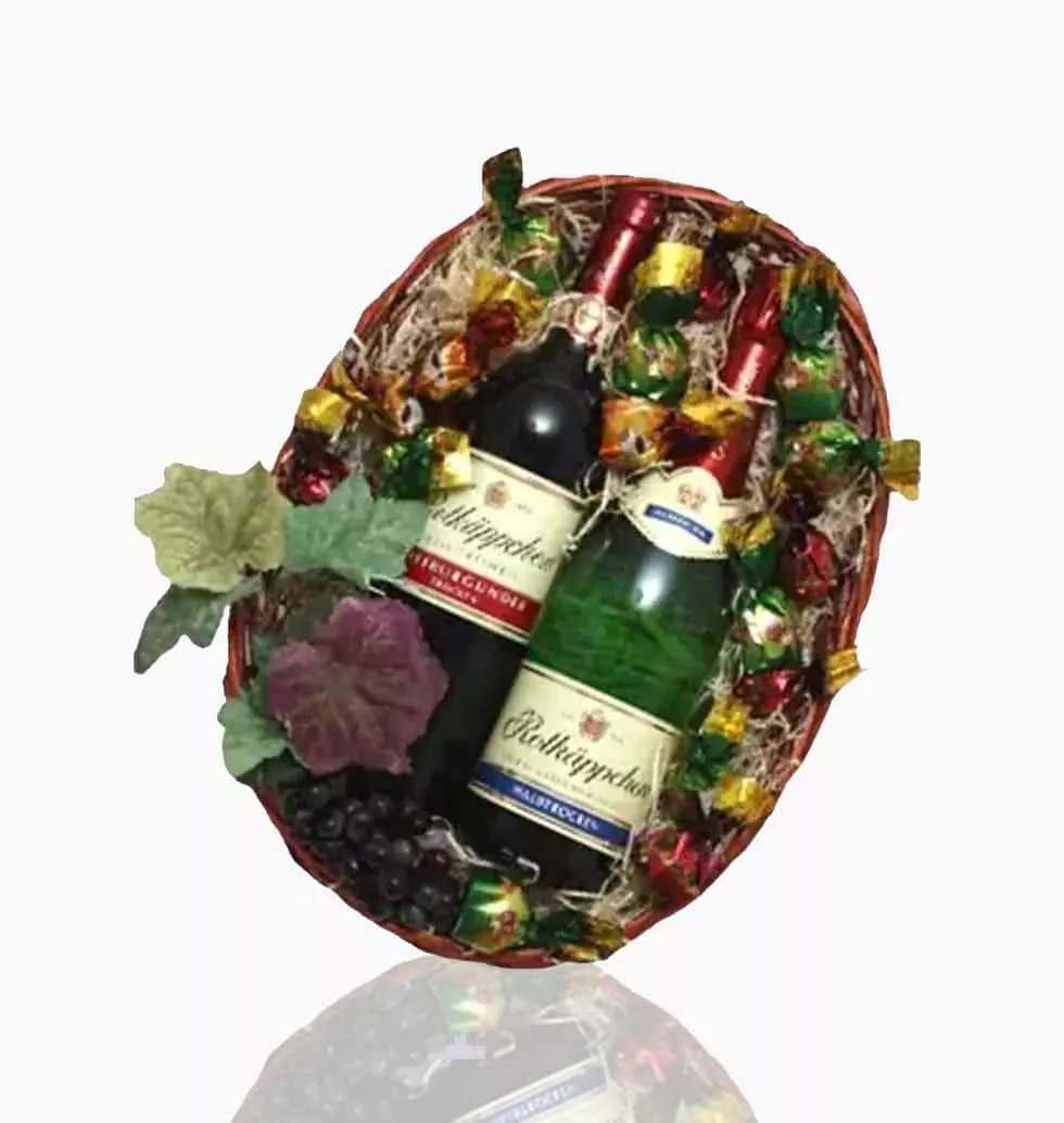 Sparkling Wine Gift Basket