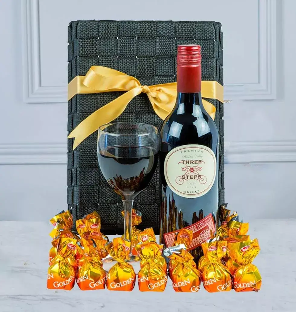 Addiction Red Wine Gift Basket