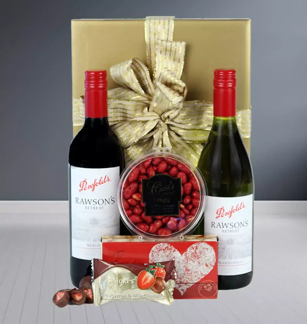 Delight Red And White Gift Hamper