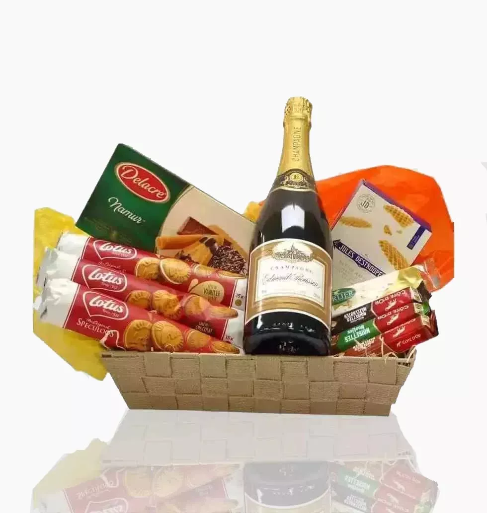 Champagne-Filled Candy Basket