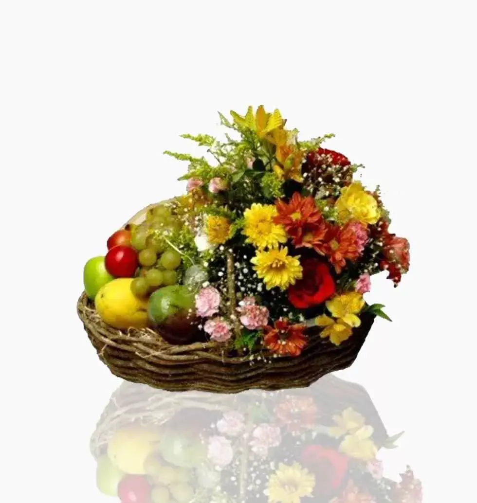 Fruits And Flower Basket