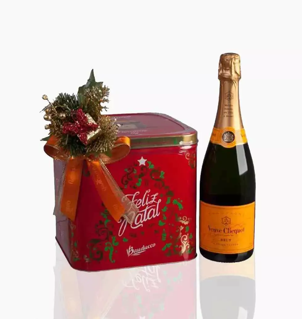 Holiday Basket With French Champagne