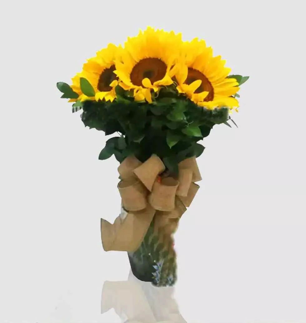 Vase Of Sunflowers