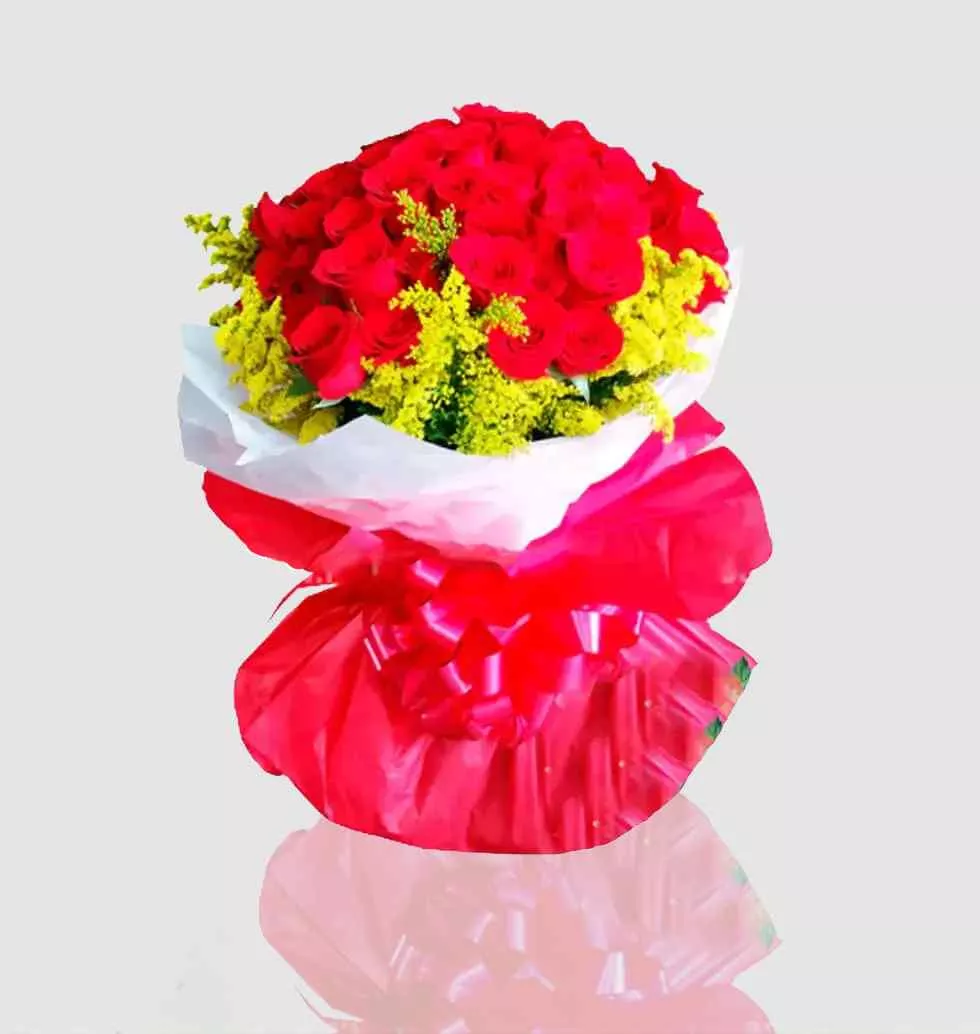 Rose Bouquet With 24 Roses