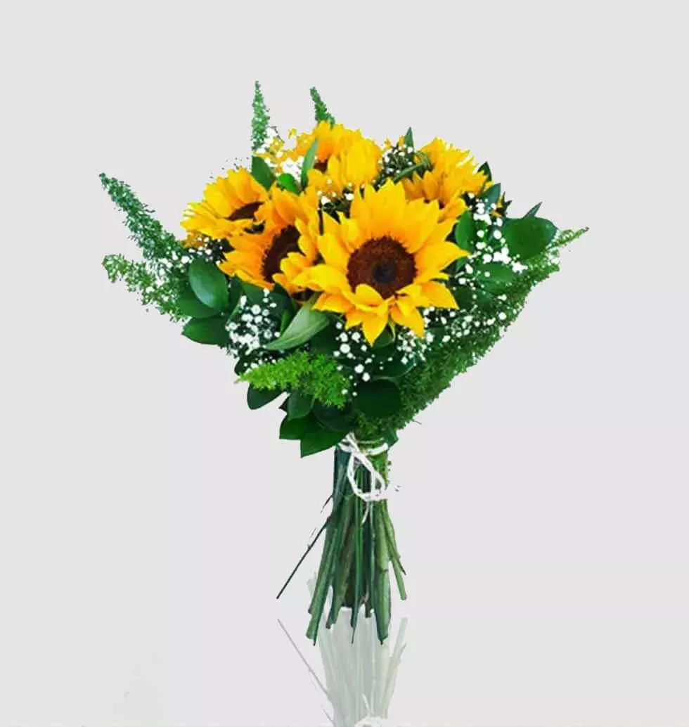 Ten Sunflowers Bouquet