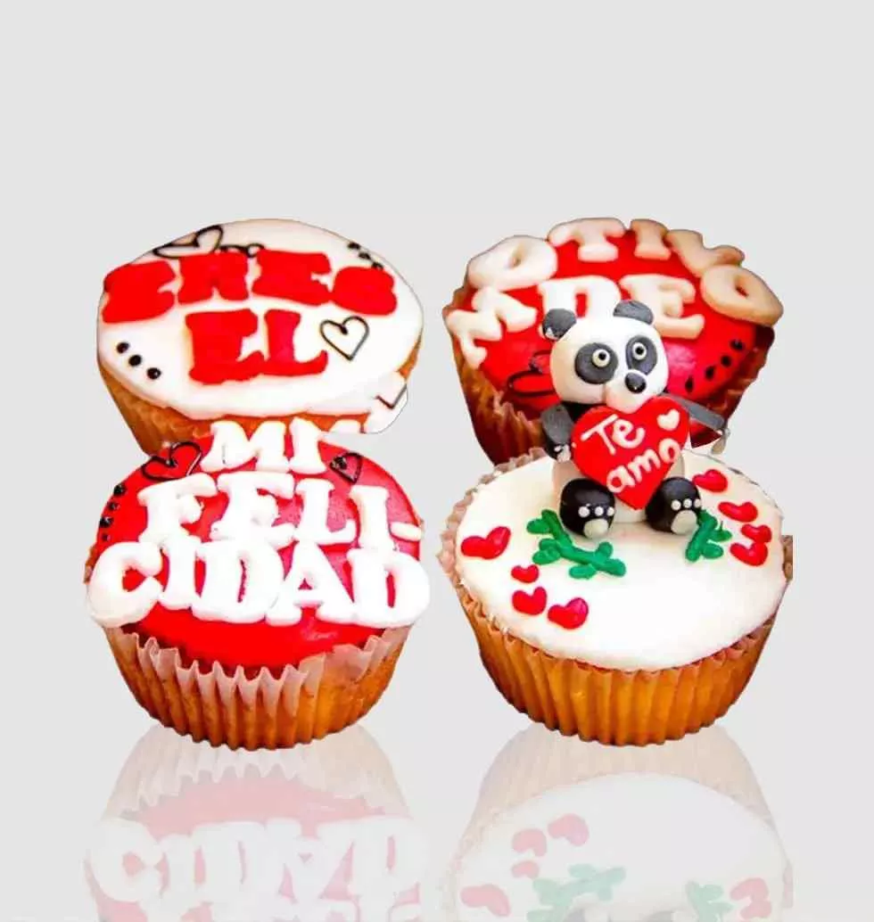 Panda Cupcakes For 4