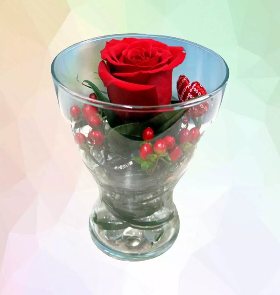 Vase With Roses