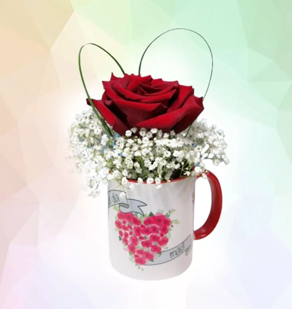 Rose-Themed Mug