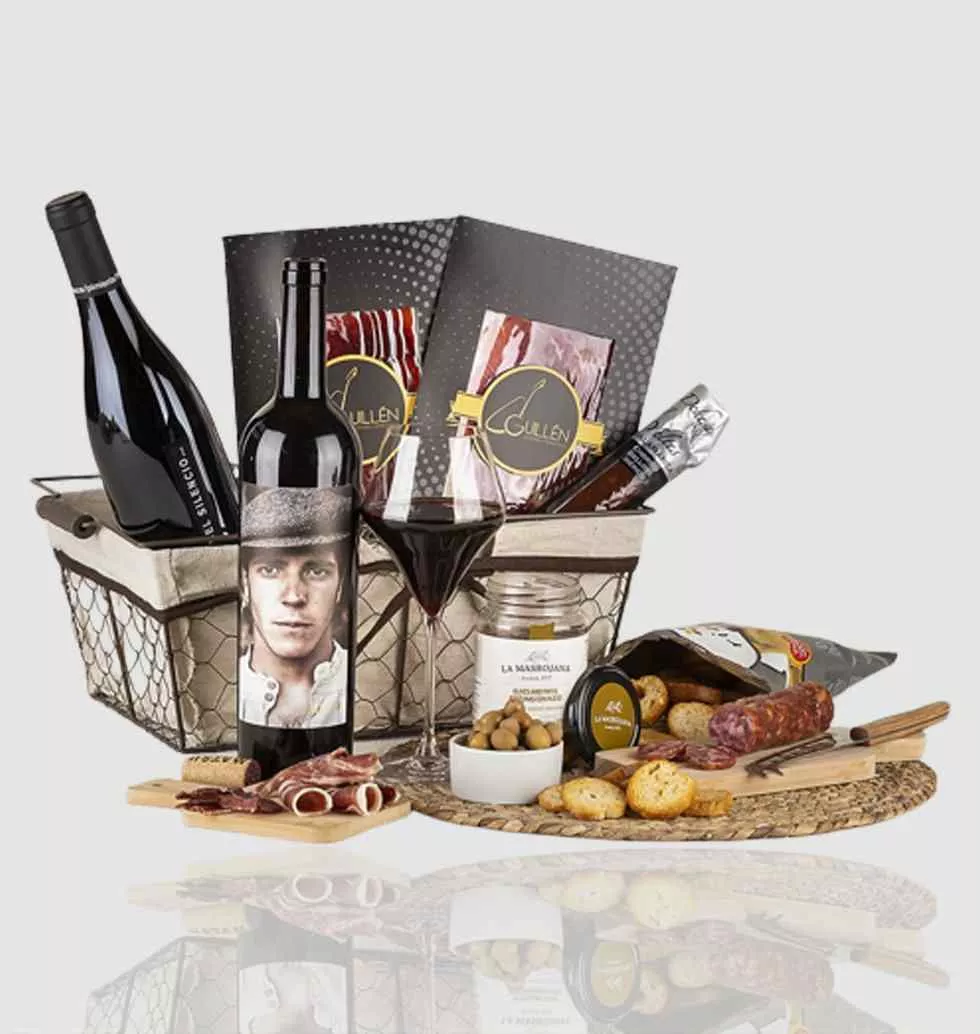 Ravishing Red Wine Gift Basket