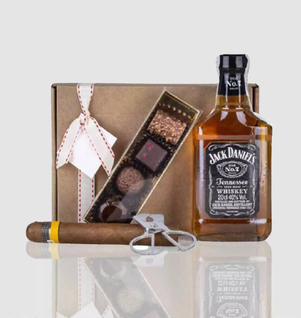 Whiskey And Chocolates Gift Box