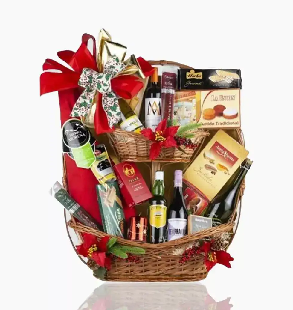 2-Tier Delightful Gourmet Gift Basket
