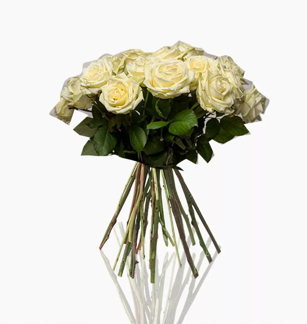 Pure White Rose Elegance Bouquet