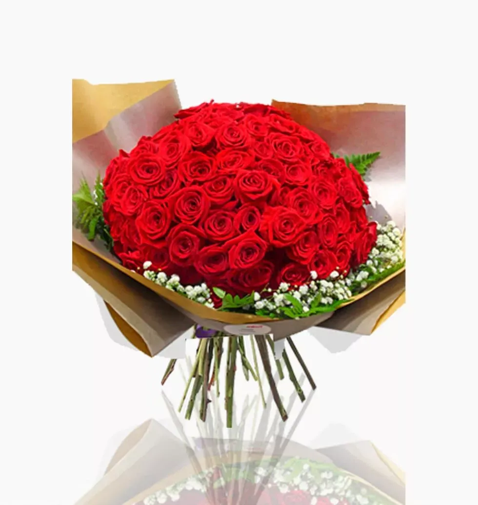 Grandiose: 100 Natural Red Roses