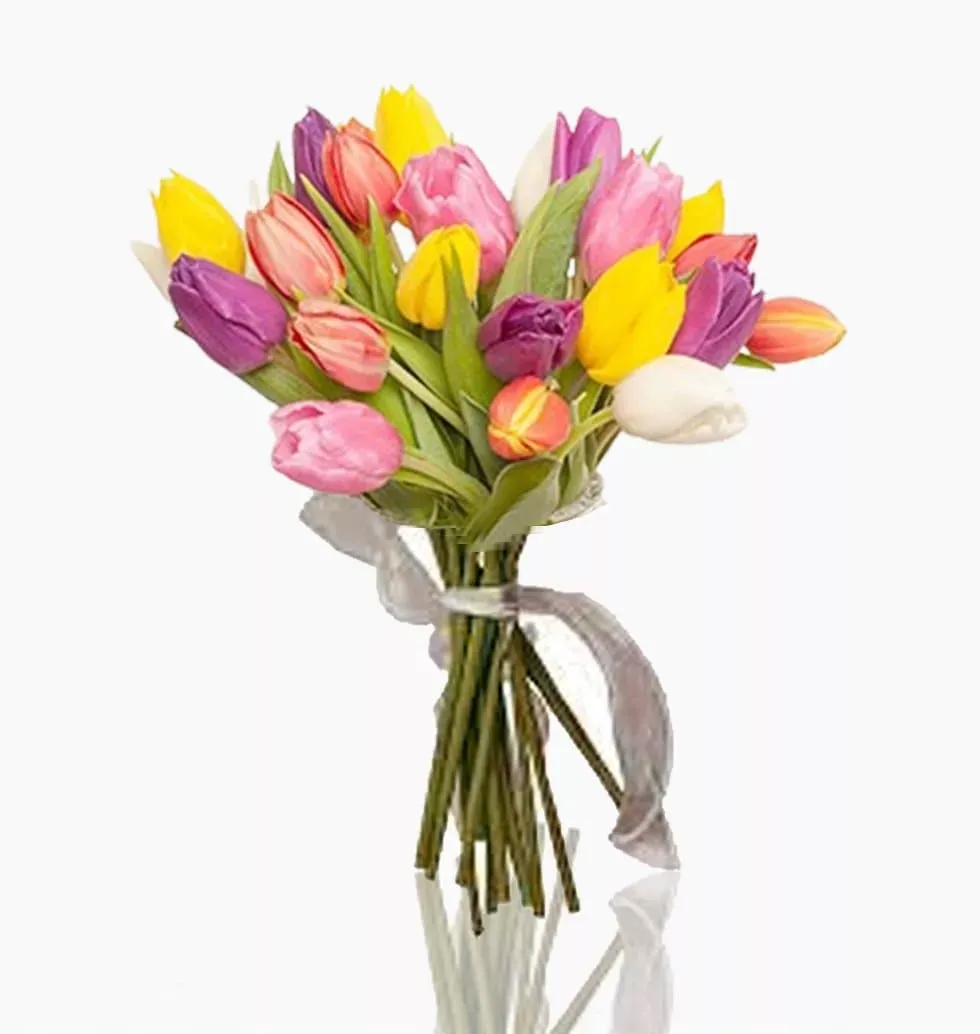 Multicolored Tulip Bouquet