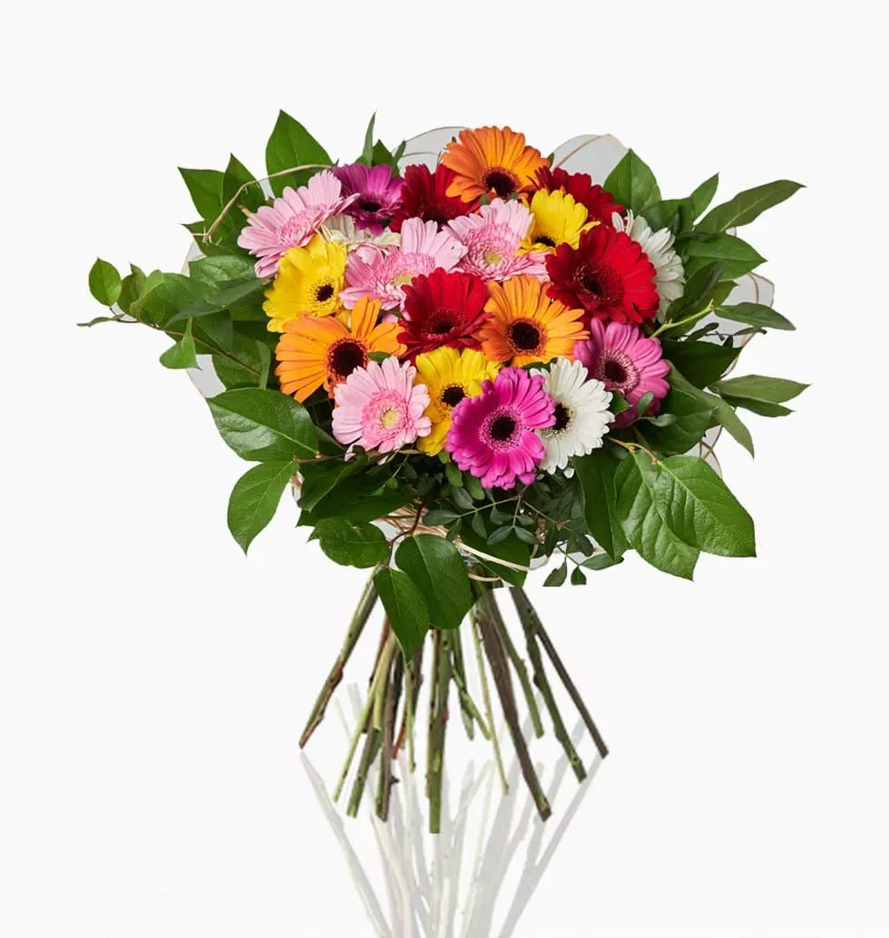 Vibrant Germini Medley Bouquet