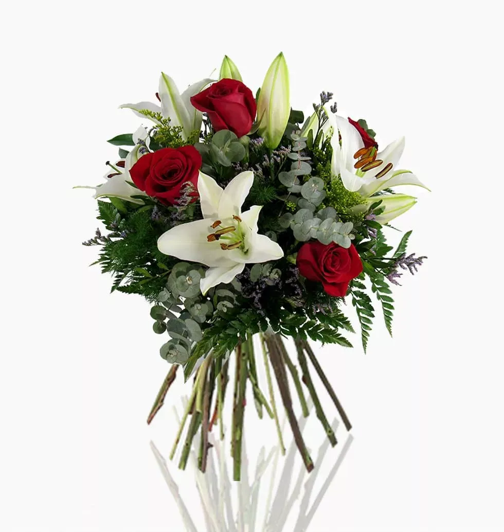 Luxurious Rose & Lily Bouquet