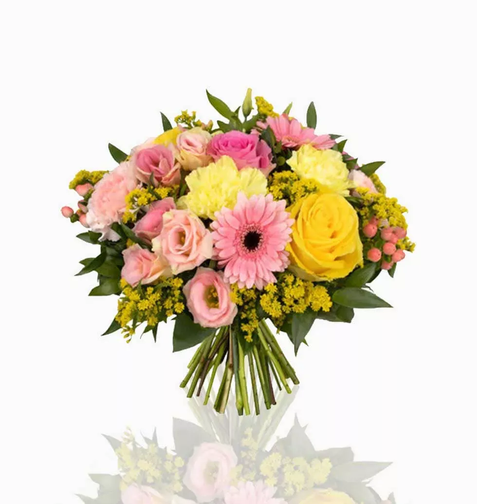 Pink & Yellow Bloom Bouquet