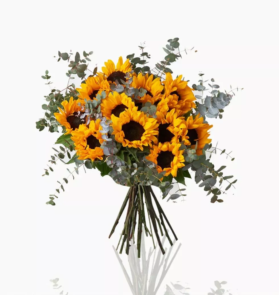Sunlit Serenity: Sunflower Symphony