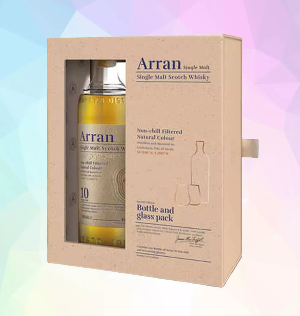 Arran Whiskey with 2 Glasses