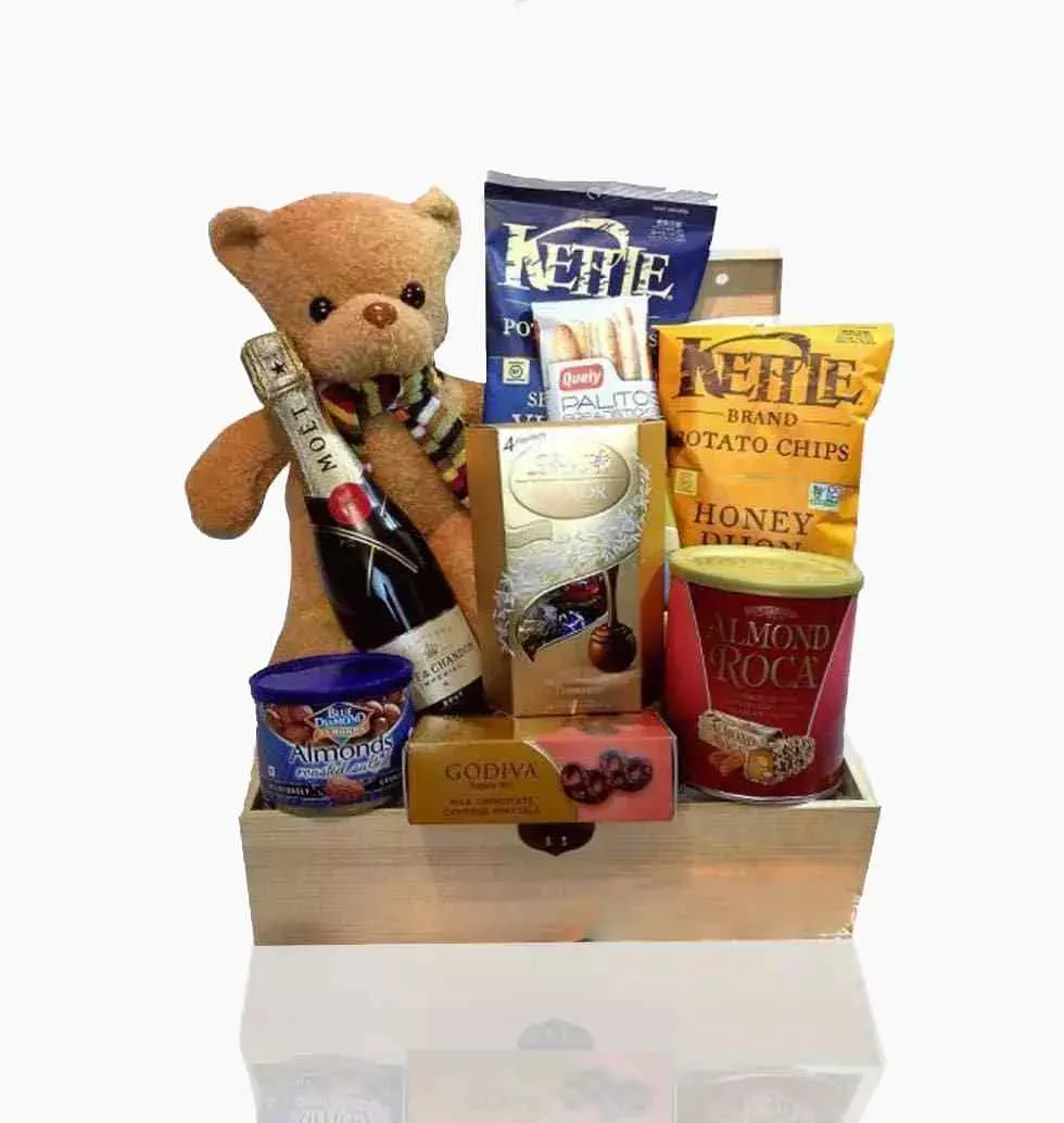 Delectable Treats Arranged With Teddy