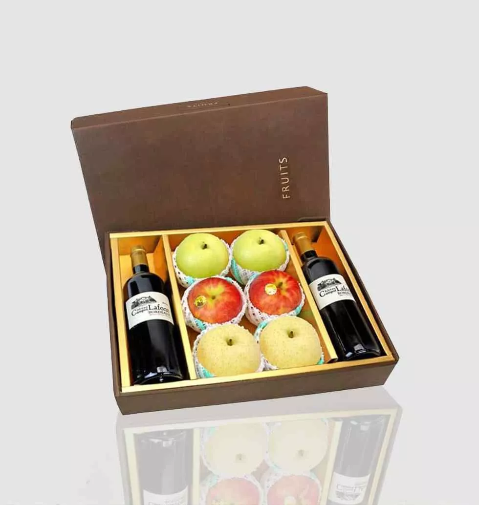 Wine Box With Two Fruits