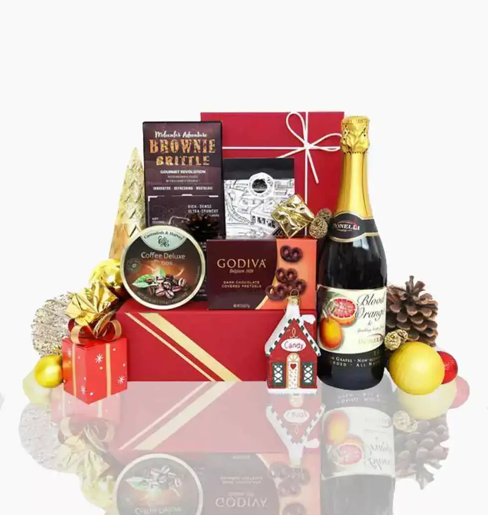 Moet & Chandon Ice Imperial Champagne & Godiva Chocolates Gift Basket