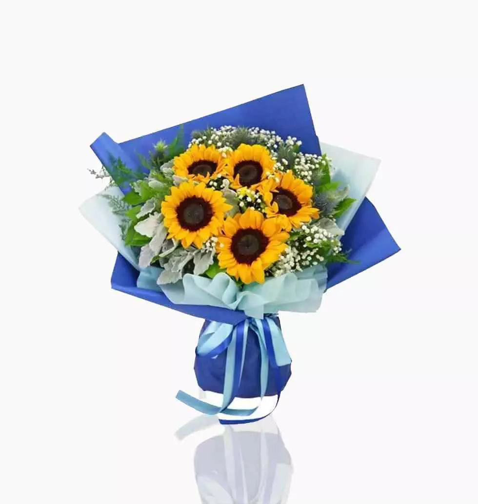 Bouquet Of Sunflower Flowers