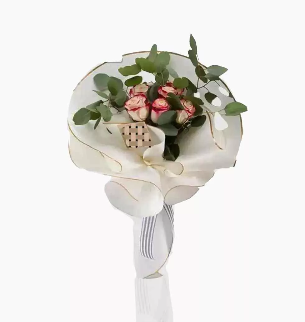 Simple But Elegant Bouquet Of Half Dozen Roses