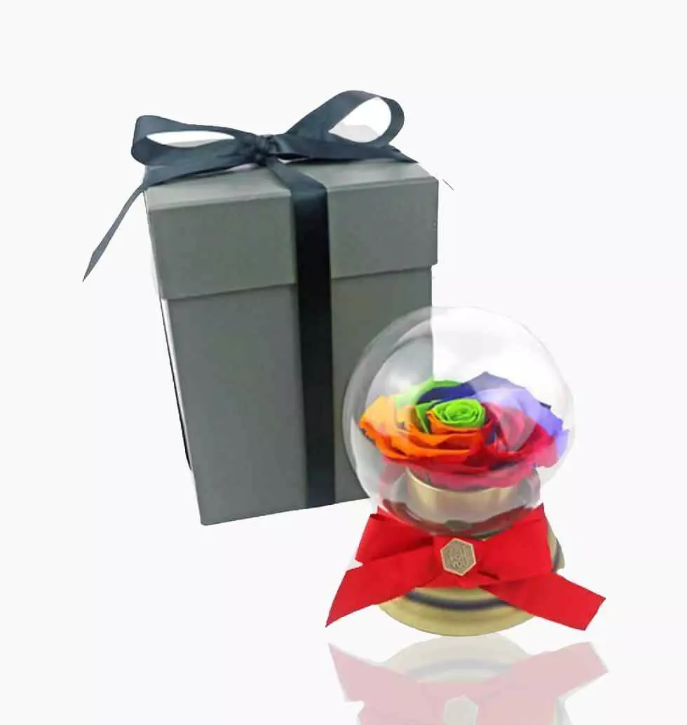Ball Of Brightly Coloured Rose