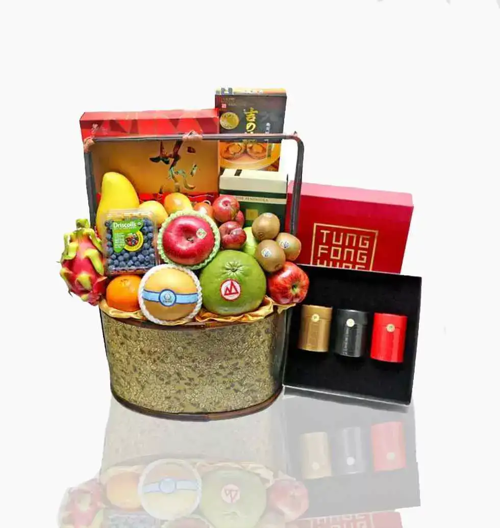 Basket Filled With Delicious Items