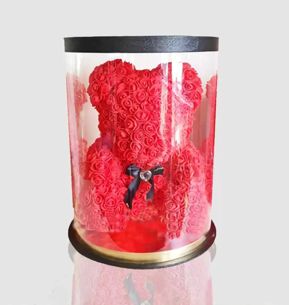 Artificial Red Blooming Bears
