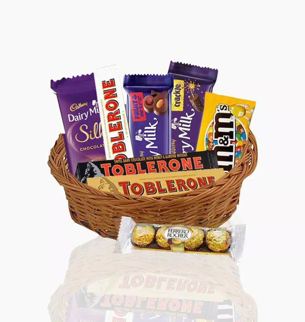 Stunning Gift Basket Of Chocolates
