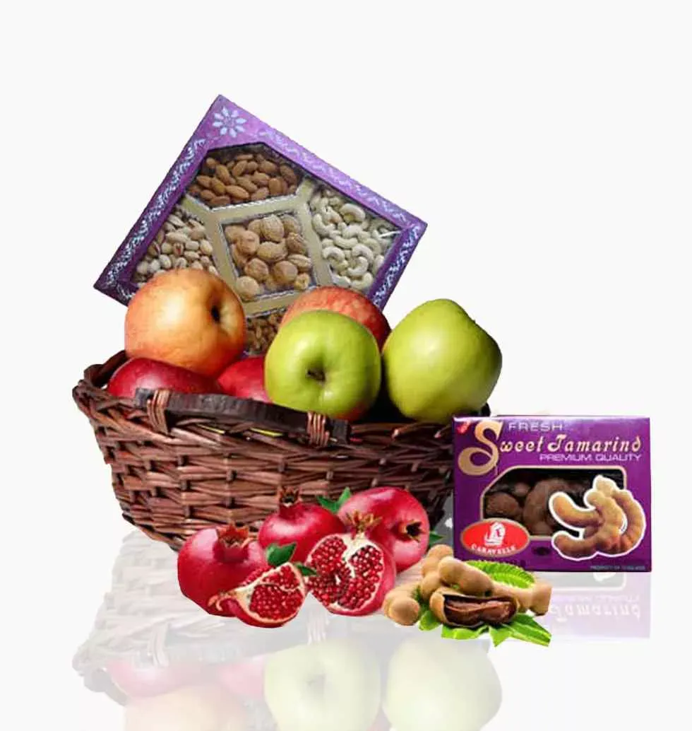 Basket Of Fruits & Nuts