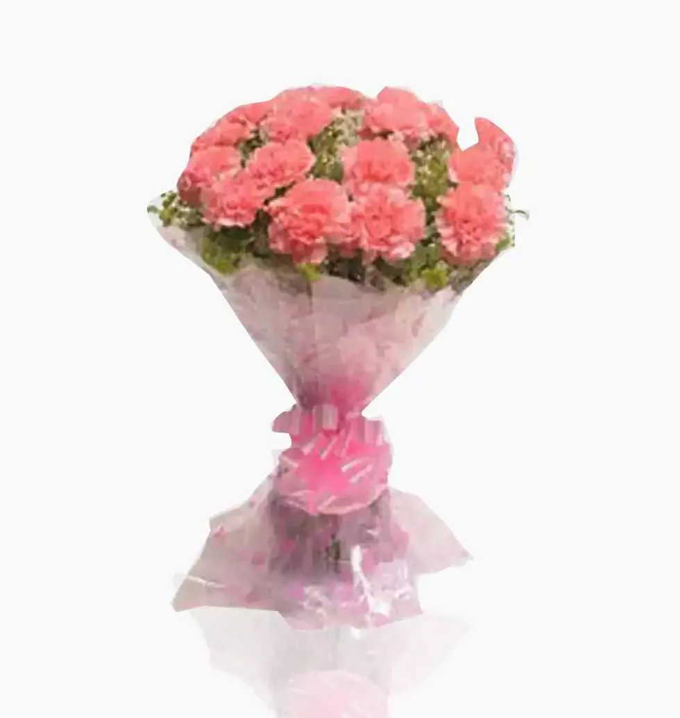 Pink Carnations Vase