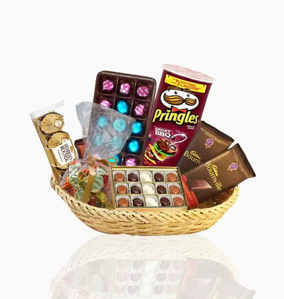 Gift Basket Of Assorted Chocolates