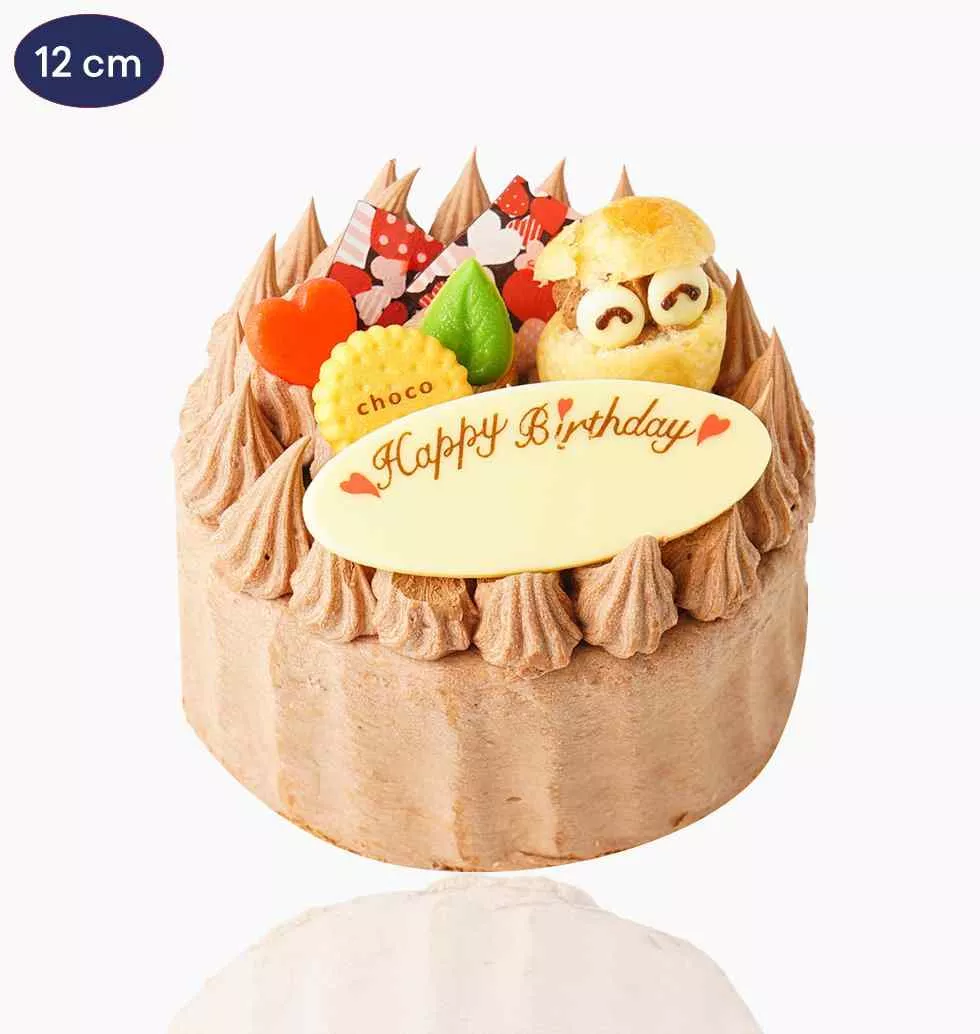 Delicious Cake With Chocolate Decoration