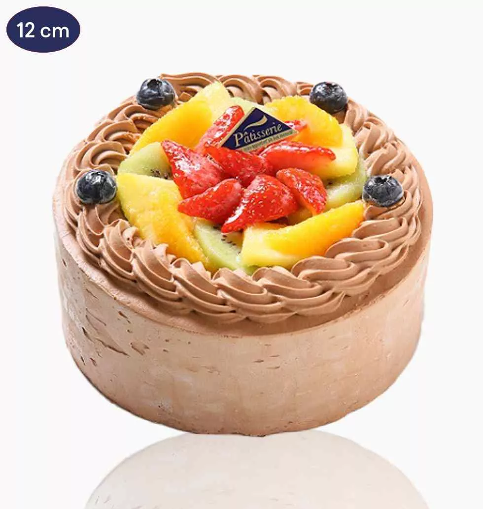 Choco Cake With Fruits Toppings