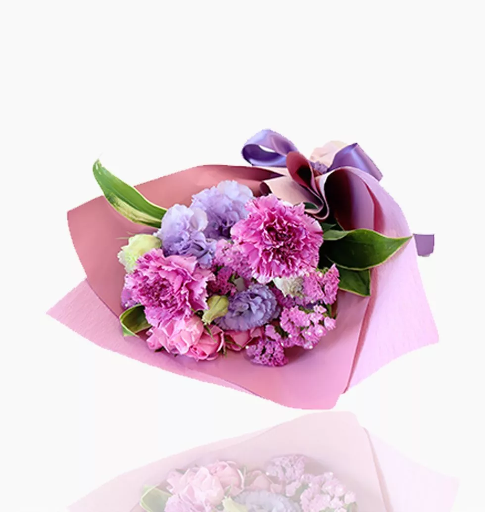 Purple Elegance: Floral Symphony
