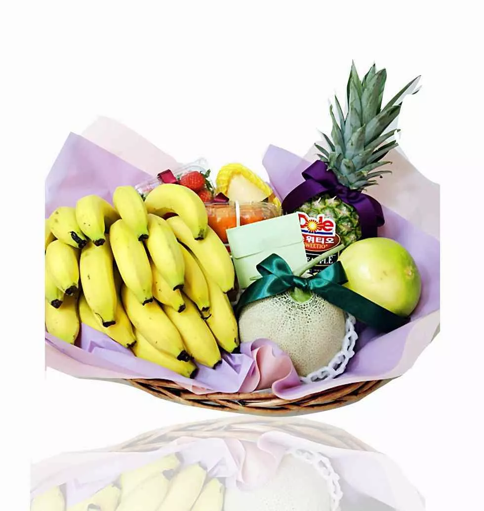 Basket Full With Fruits