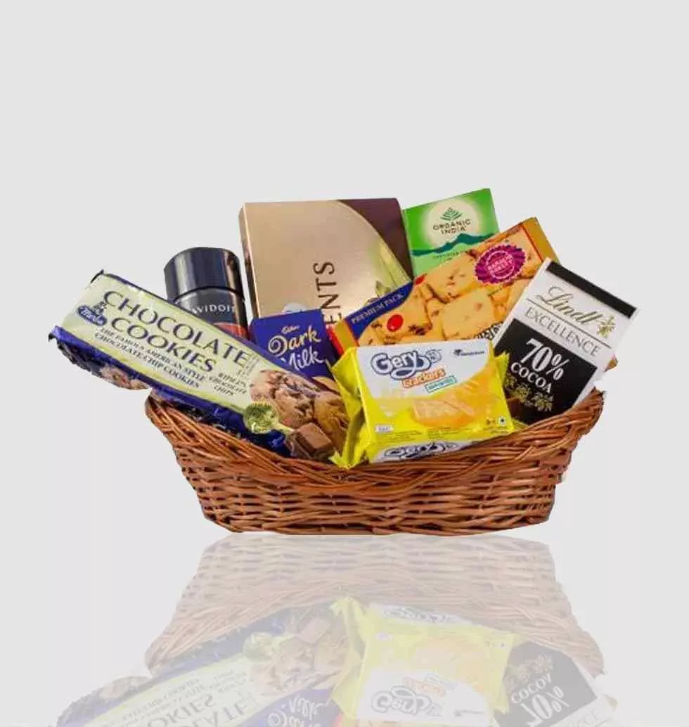 Basket Of Imported Food Products