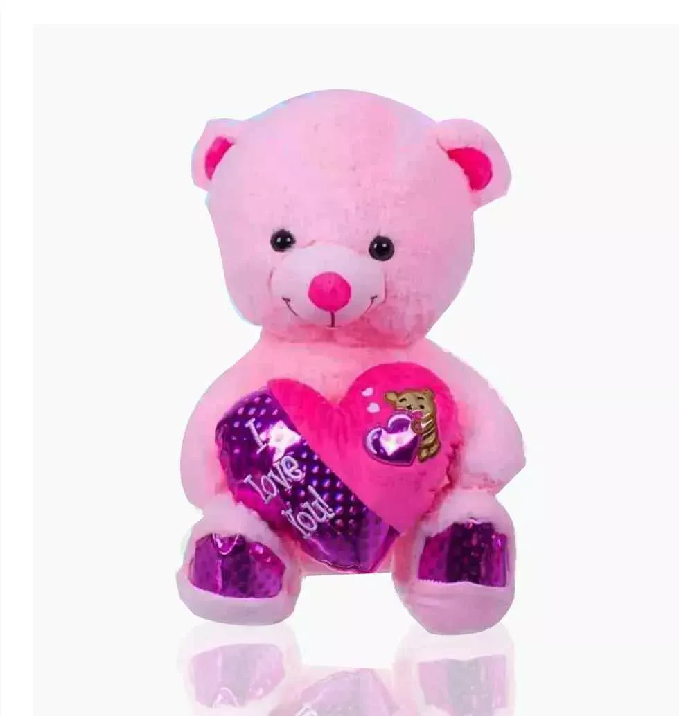 Huggable Teddy Bear In Pink