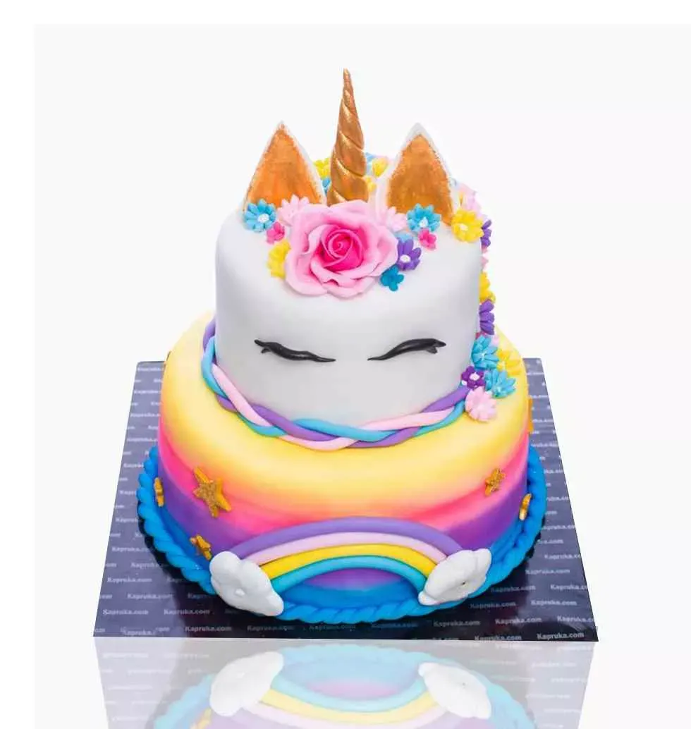 Cake With Rainbow