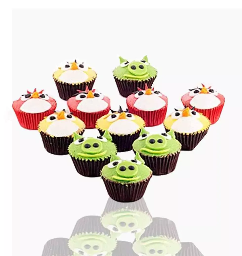 Cupcakes With Angry Birds