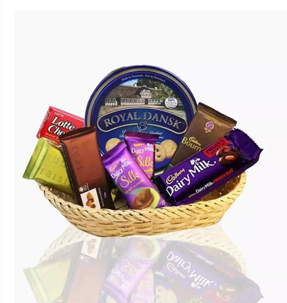 Classy Chocolate Festivities Gift Basket 